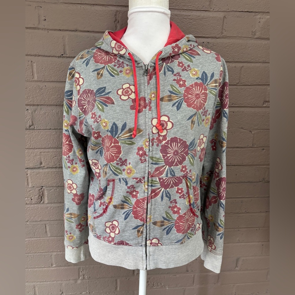 Lucky Brand Vintage Floral Print Women's Hoodie - Picture 2 of 10